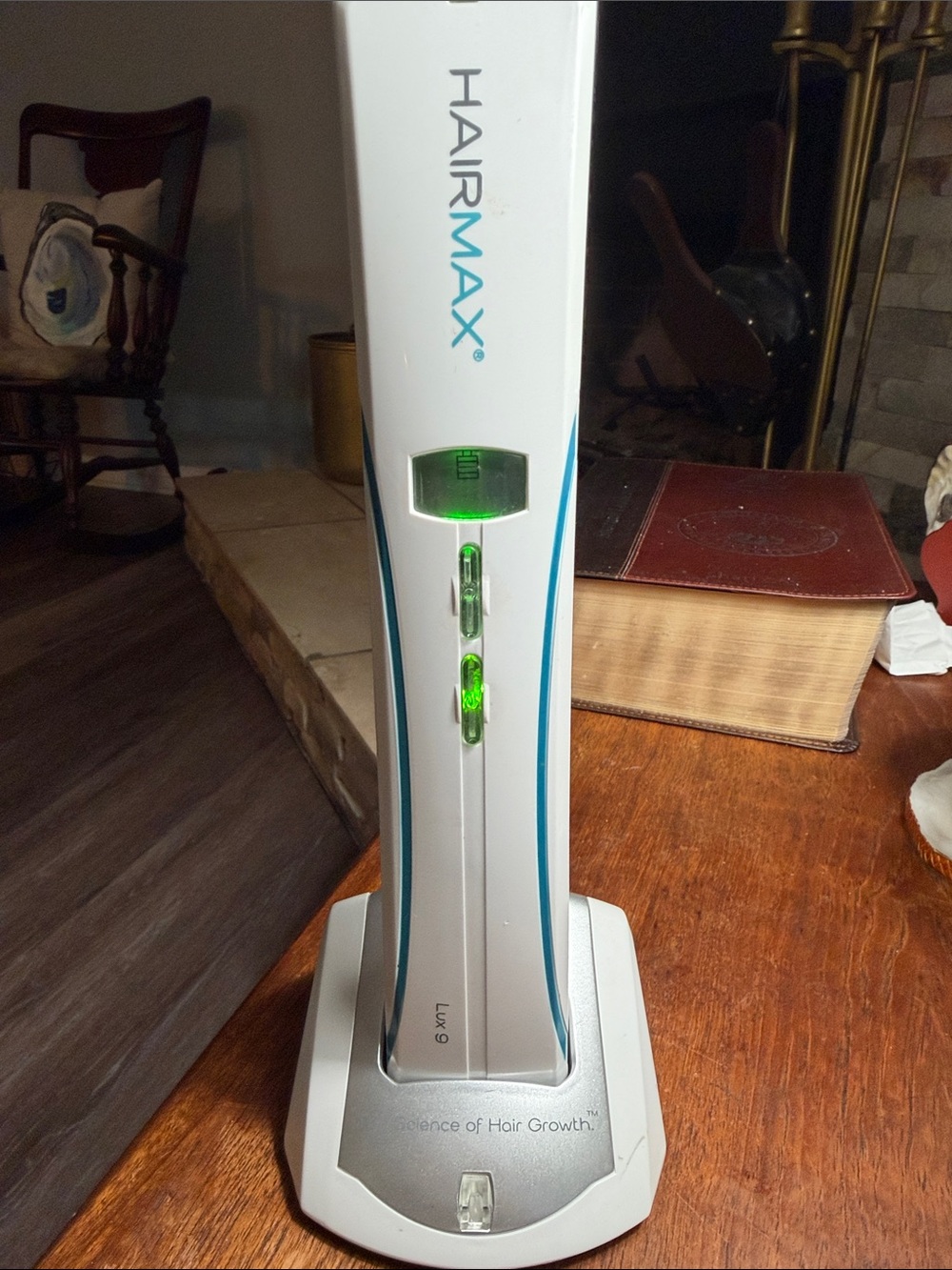 HAIRMAX  Lux 9 Laser Hair Growth Device — White with Teal Accents